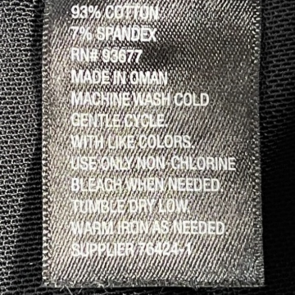 Worthington woman 14w black & white checkered pants with tiny flowers - Picture 15 of 16